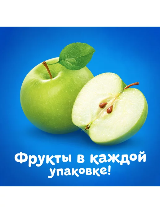 Пюре детские Пюре Агуша яблоко 90г с 4месяцев 6шт!!!, 90 г, 6 шт, фото 5