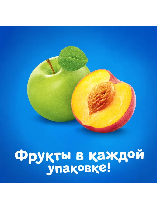 Пюре детские Пюре Агуша яблоко-персик 90г с 5месяцев 6шт!!!, 90 г, 6 шт, фото 5