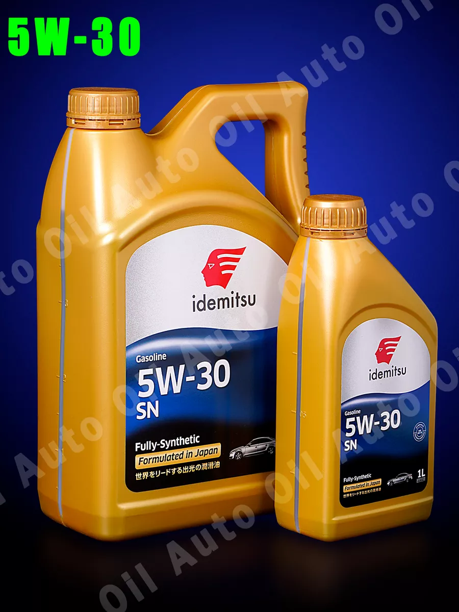 Масло моторное 5W30 GASOLINE FULLY- SYNTHETIC, API SN, 5л IDEMITSU  175286946 купить в интернет-магазине Wildberries