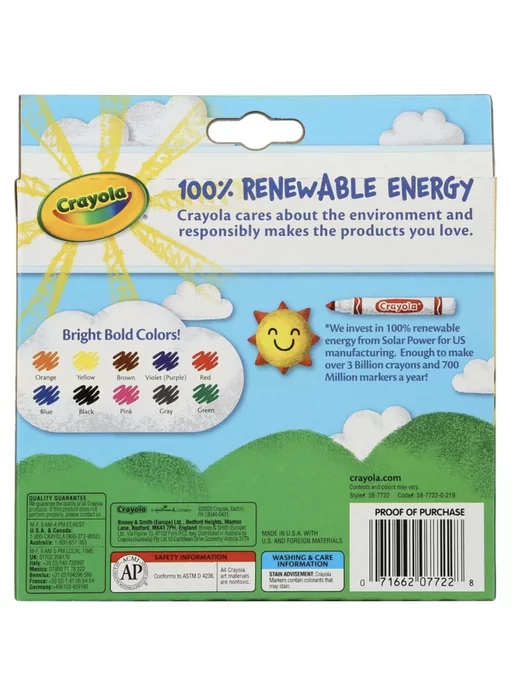 Crayola Набор фломастеров для детей Крайола, вариант, фото 4