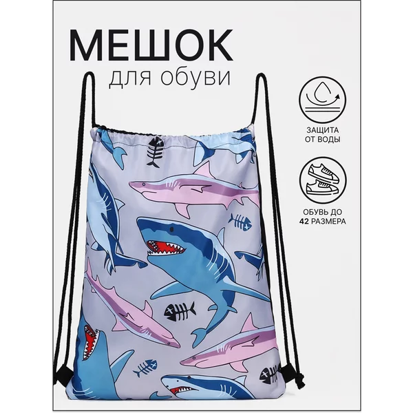 Мешок для обуви на шнурке