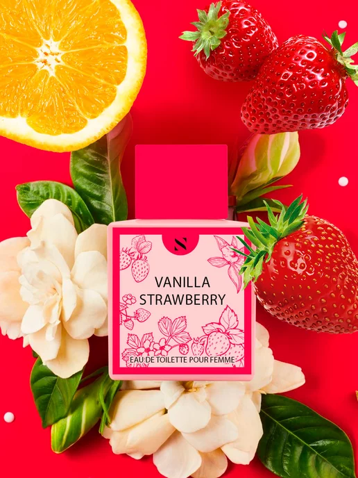 EUROLUXE Туалетная вода с запахом клубники Vanilla Strawberry 50 мл, 50 мл, фото 6
