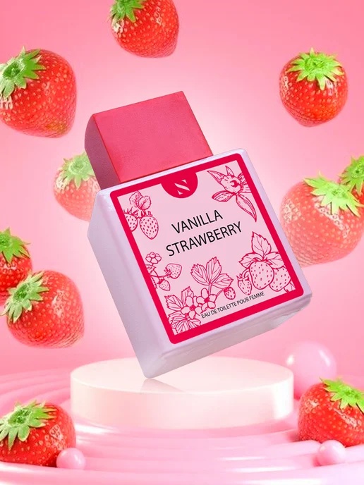EUROLUXE Туалетная вода с запахом клубники Vanilla Strawberry 50 мл, 50 мл, фото 7