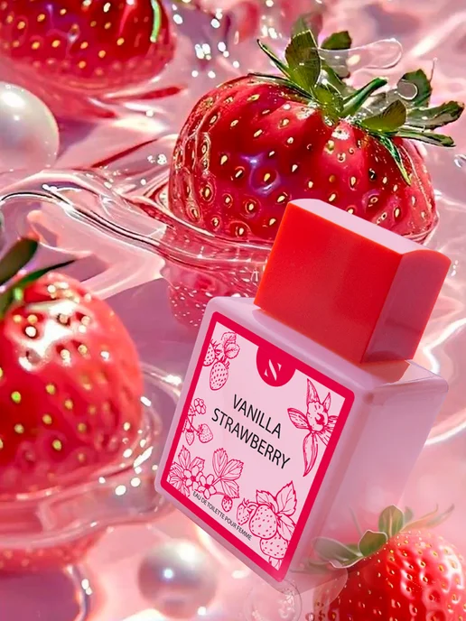 EUROLUXE Туалетная вода с запахом клубники Vanilla Strawberry 50 мл, 50 мл, фото 8