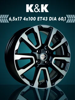 Диски колесные r17 4x100 литые автомобильные для машины K&K 175321973 купить за 10 105 ₽ в интернет-магазине Wildberries