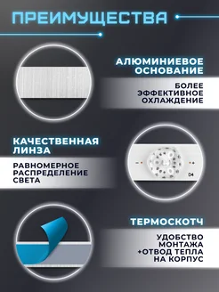 Подсветка CC02320D562V08 для ТВ Dexp H32F8000Q, H32G8000Q Fixiton