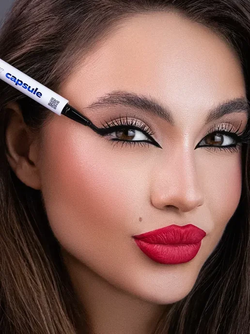 B.COLOUR PROFESSIONAL Подводка для глаз черная водостойкая CAPSULE 01 Be Black, черный, фото 3