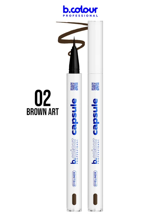 B.COLOUR PROFESSIONAL Подводка для глаз коричневая CAPSULE 02 Brown Art, коричневый, фото 2
