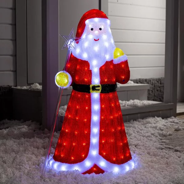 Новогодняя фигура Дед Мороз 40 LED, 8 режимов, 24 В