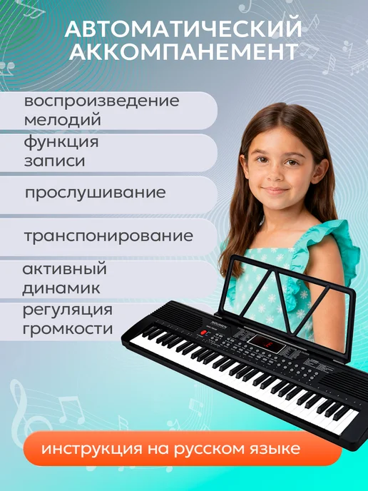 Рыжий кот. Синтезатор, черный, в упаковке 1,8 кг, фото 4
