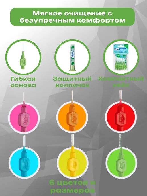 TePe Межзубные ершики размер 5 (0,8мм) 6шт, 6 шт, фото 5