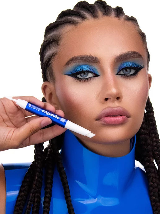 B.COLOUR PROFESSIONAL Воск гель для бровей фиксирующий с щеточкой CAPSULE, синий, фото 3
