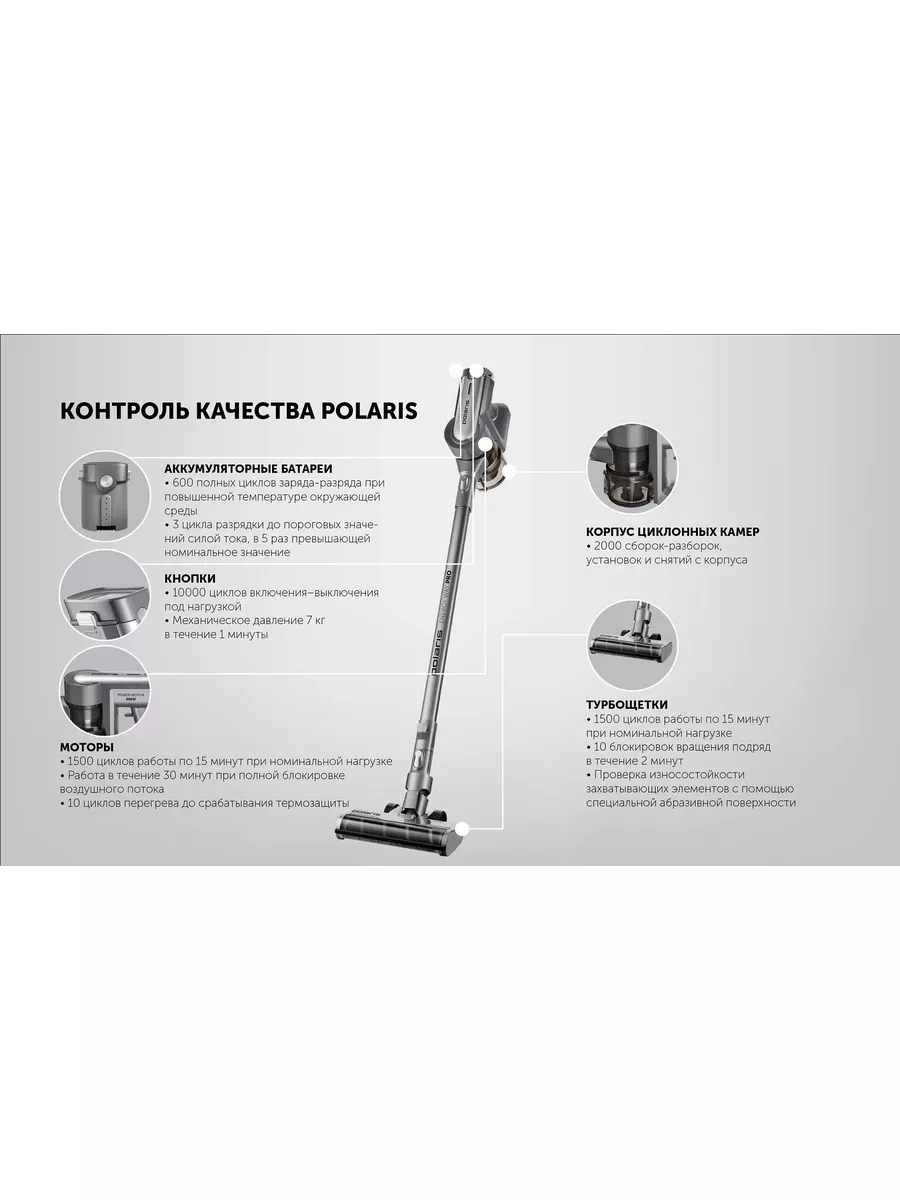 Вертикальный пылесос PVCS 6000 Energy Way Pro (400Вт) Polaris купить по ...