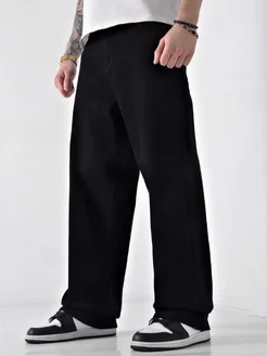 Джинсы мужские трубы багги широкие прямые черные оверсайз Jeans 175396397 купить за 1 996 ₽ в интернет-магазине Wildberries