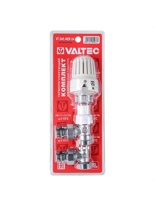 Valtec Терморегулирующий комп для радиатора 1 2" угл. евроконус3 4", вариант