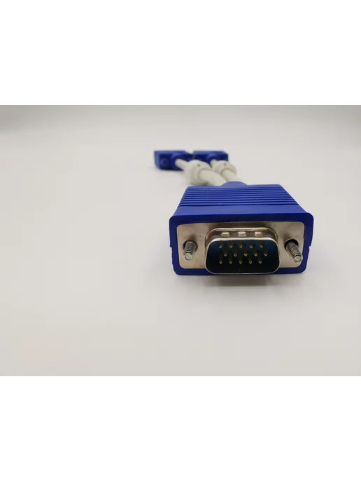 Mirazen Разветвитель VGA (15p M) - 2 VGA (15p F), длина - 25 см, синий, фото 4