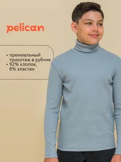 Водолазка для мальчиков в рубчик серая PELICAN 175447899 купить за 1 074 ₽ в интернет-магазине Wildberries