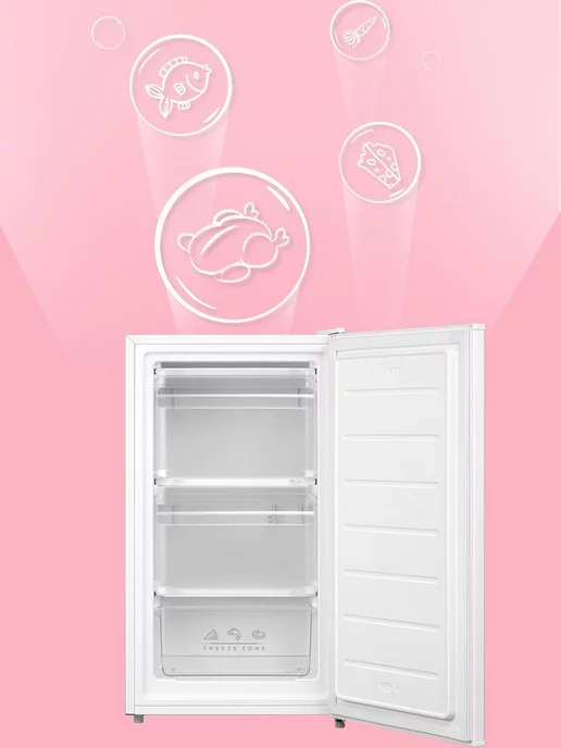 Comfee Морозильная камера RCU89WH1R,3 ящика, белый, белый, фото 7
