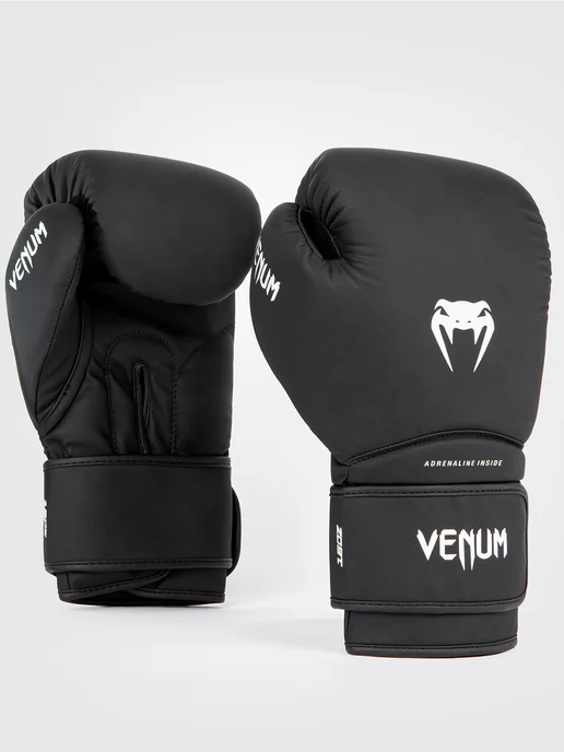 Venum Перчатки боксерские Contender 1.5 Black White, черный, фото 2