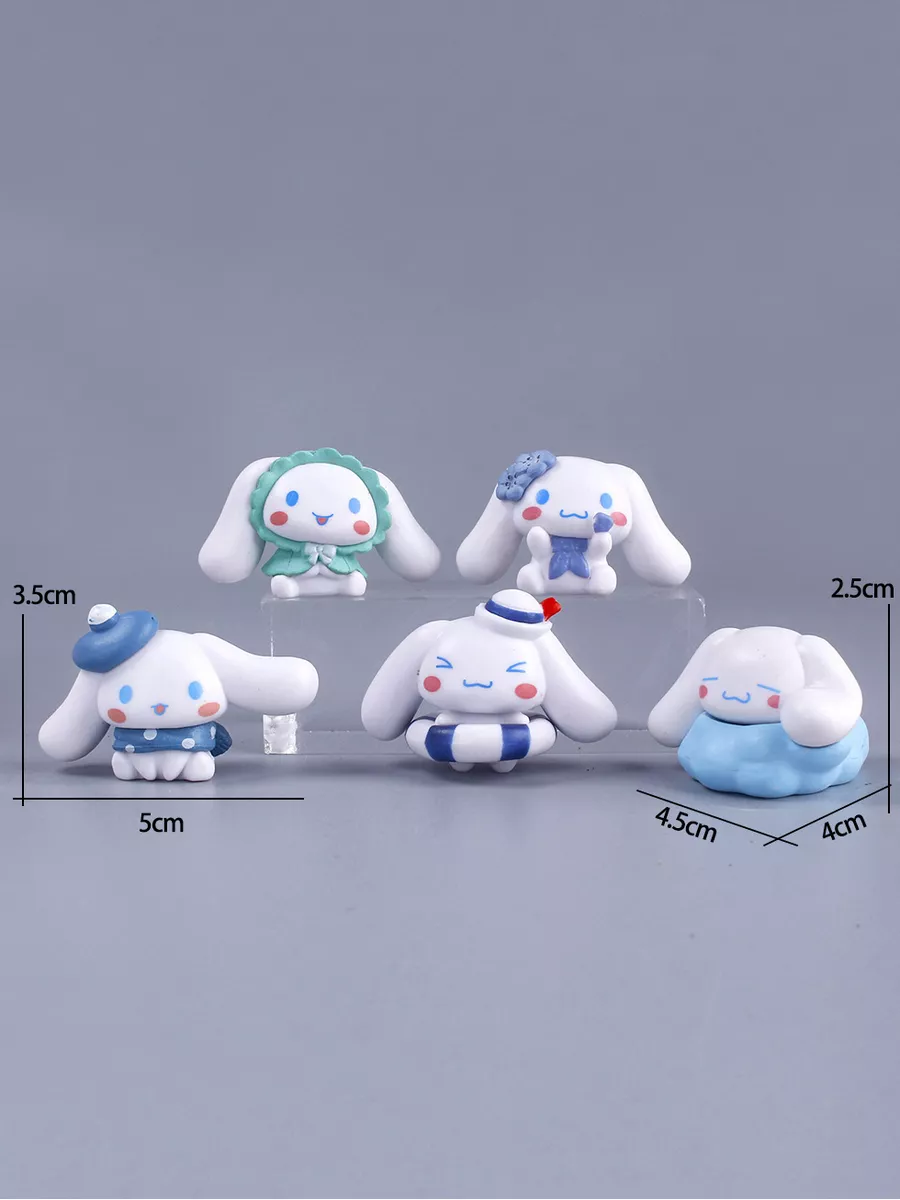 Набор фигурок аниме Синнаморолл, Cinnamoroll 5шт my melody 175472516 купить  в интернет-магазине Wildberries