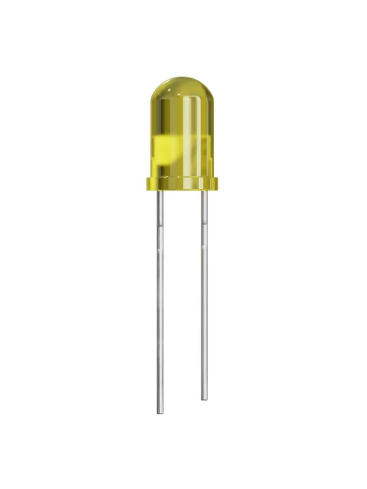 GSMIN Набор светодиодов LED F5 SL2, 75 штук, 10штук, желтый, фото 3