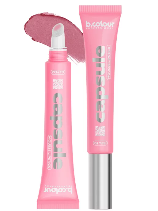 B.COLOUR PROFESSIONAL Помада для губ матовая стойкая тинт, CAPSULE 01 Yes, розовый, фото 2