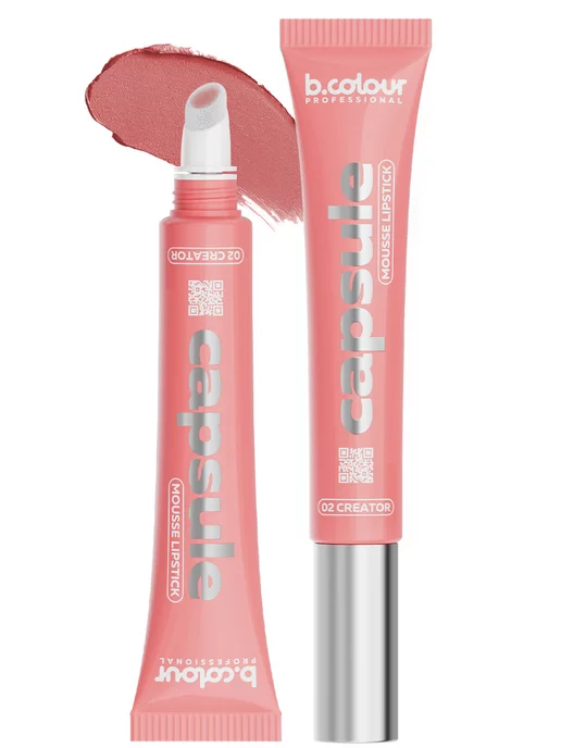 B.COLOUR PROFESSIONAL Помада для губ матовая стойкая тинт, CAPSULE 02 Сreator, оранжевый, фото 2
