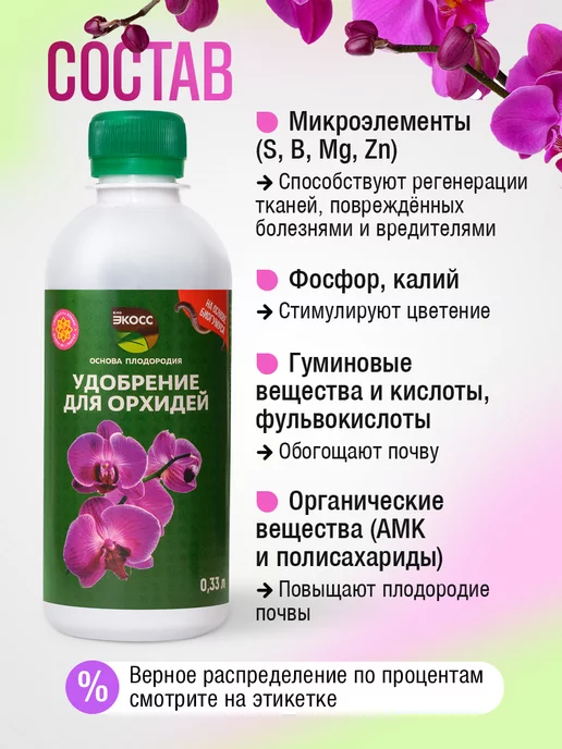 экосс Удобрение для цветения орхидей, вариант, фото 5