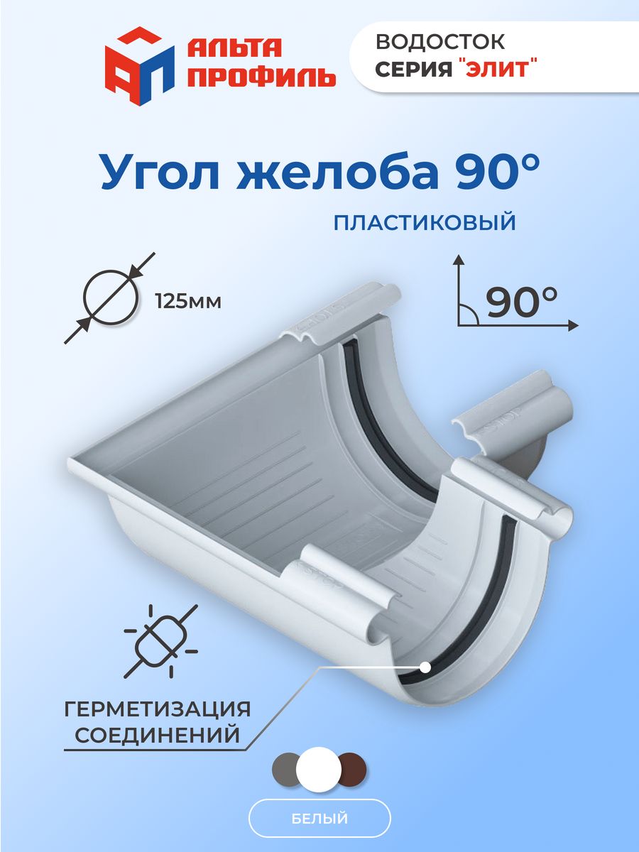 Желоб водосточный 90. Желоб водосточный 90 градусов. Водосточный угол пластмасса. Размер клипсы водостока пластик 120 90.