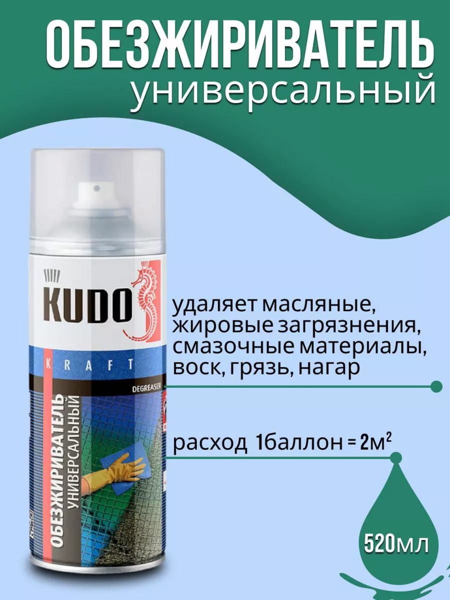 Обезжириватель для авто универсальный 520мл KUDO 175552301 купить за 487 ₽  в интернет-магазине Wildberries