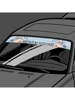 Наклейка на лобовое стекло Hentai squad anime, JDM лобаш Resource Stickers 175568269 купить за 1 091 ₽ в интернет-магазине Wildberries