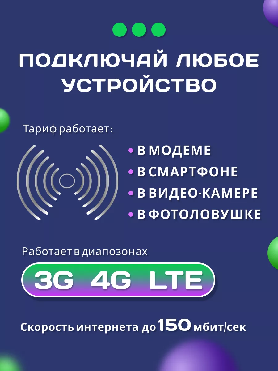 Сим карта для модема 100ГБ интернета ALL SIM 175617124 купить за 142 ₽ в  интернет-магазине Wildberries