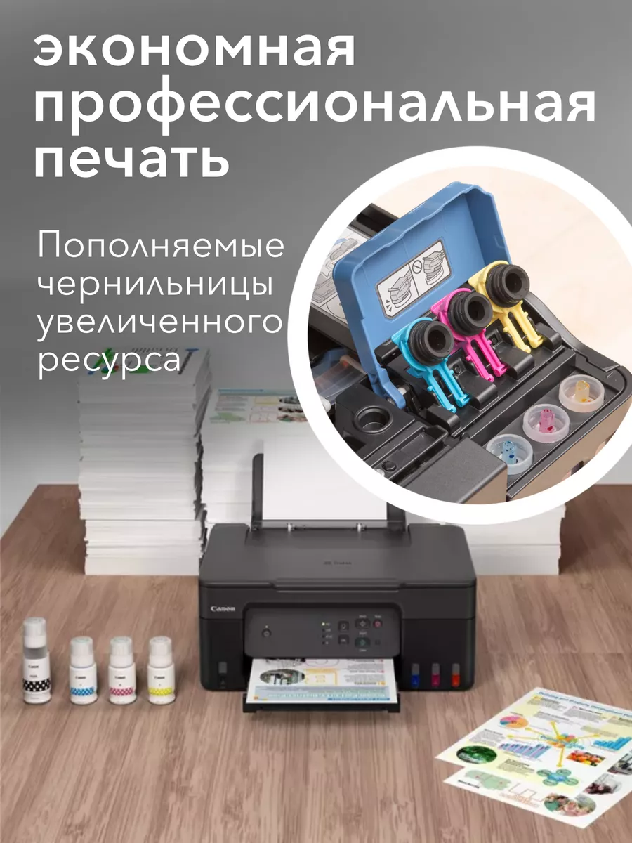 Цветное МФУ PIXMA G2430 СНПЧ принтер, сканер, копир CANON 175636025 купить  за 14 724 ₽ в интернет-магазине Wildberries