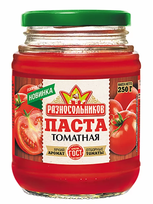 Разносольников Томатная паста 250 гр продукты питания, 250 г, фото 8
