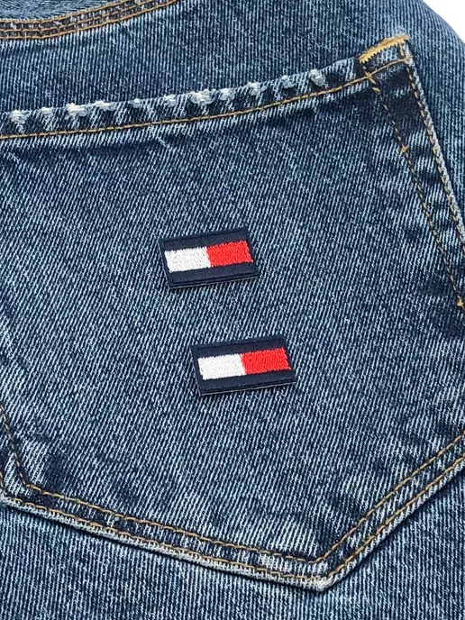 my JAM Термонаклейки Tommy Hilfiger нашивка бренд на одежду Патч, белый, фото 5
