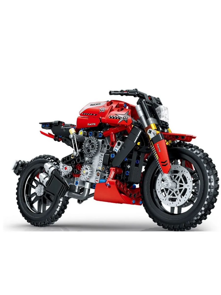 Конструктор Мотоцикл красный совместим с LEGO Technic 175684227 купить в  интернет-магазине Wildberries