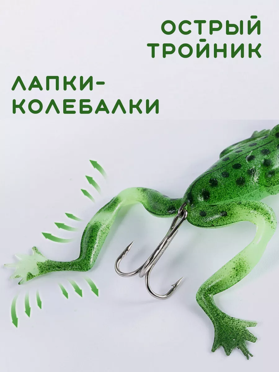 Блесна лягушка крючок-тройник 3 шт WISH FISH 175719127 купить за 370 ₽ в  интернет-магазине Wildberries