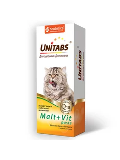 Malt+Vit Паста с Таурином для кошек 120мл Unitabs 175722451 купить за 613 ₽ в интернет-магазине Wildberries