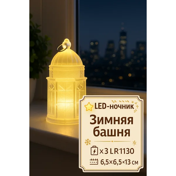 Ночник в спальню, светильник настольный
