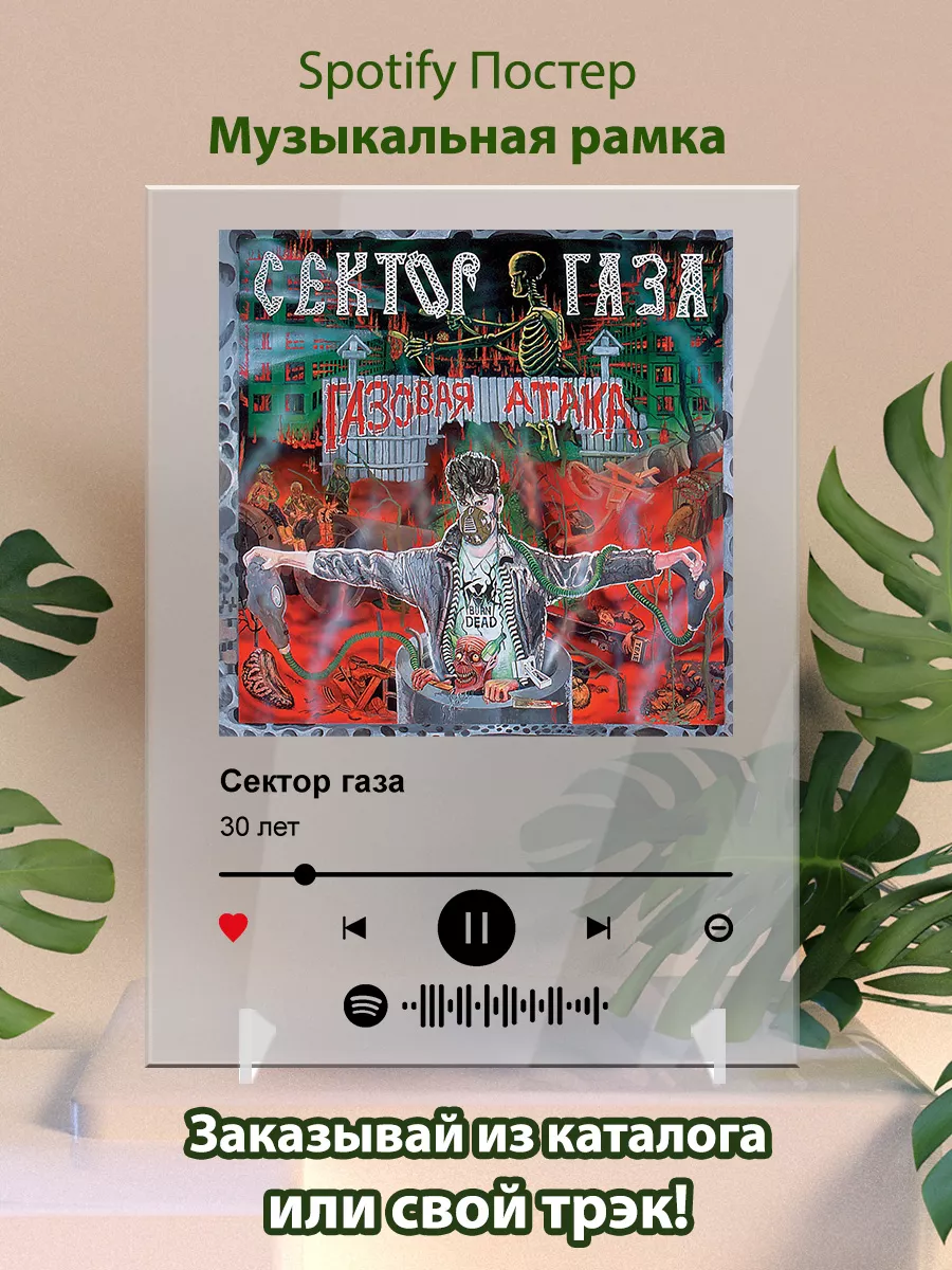 Постер Сектор газа картина. Карточки Сектор газа - 30 лет Arthata-spotify  постер Спотифай постер 175736124 купить за 434 ? в интернет-магазине  Wildberries