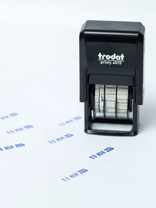 Trodat Датер буквами Printy 4810 печать с датой, синий, фото 2
