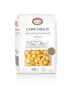 Макаронные изделия AIDA Conchiglie Ракушки 450г AIDA 175796721 купить за 76 ₽ в интернет-магазине Wildberries