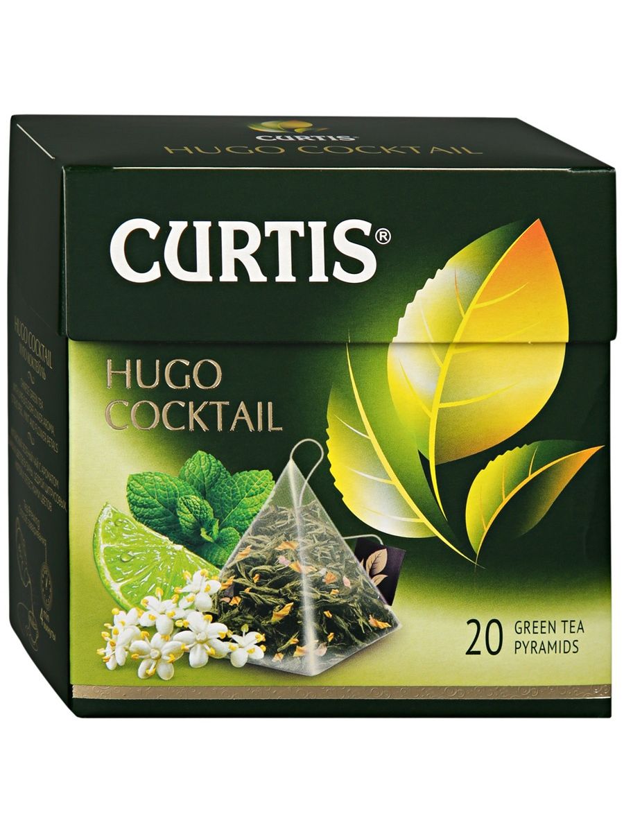 Чай зеленый curtis. Чай Кертис Hugo Cocktail. Зеленый чай Кертис Hugo Cocktail. Чай Кертис зеленый в пирамидках. Чай Кертис зеленый Хуго коктейль.