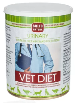 Влажный диетический корм для кошек VET Urinary, 340 г Solid Natura 175847714 купить за 252 ₽ в интернет-магазине Wildberries