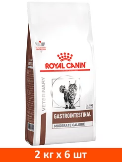 Корм Gastrointestinal Moderate Calorie для кошек 2 кг 6 шт ROYAL CANIN 175854550 купить за 17 675 ₽ в интернет-магазине Wildberries