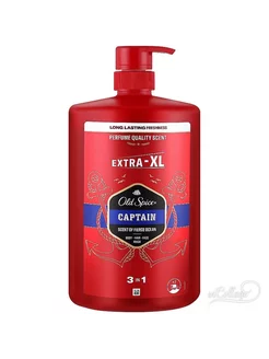 Гель для душа+шампунь 3в1 Captain 1000 мл OLD SPICE 175863857 купить за 671 ₽ в интернет‑магазине Wildberries