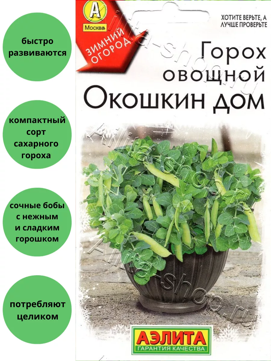 Горох Окошкин дом овощной Агрофирма Аэлита 175929786 купить за 147 ₽ в  интернет-магазине Wildberries