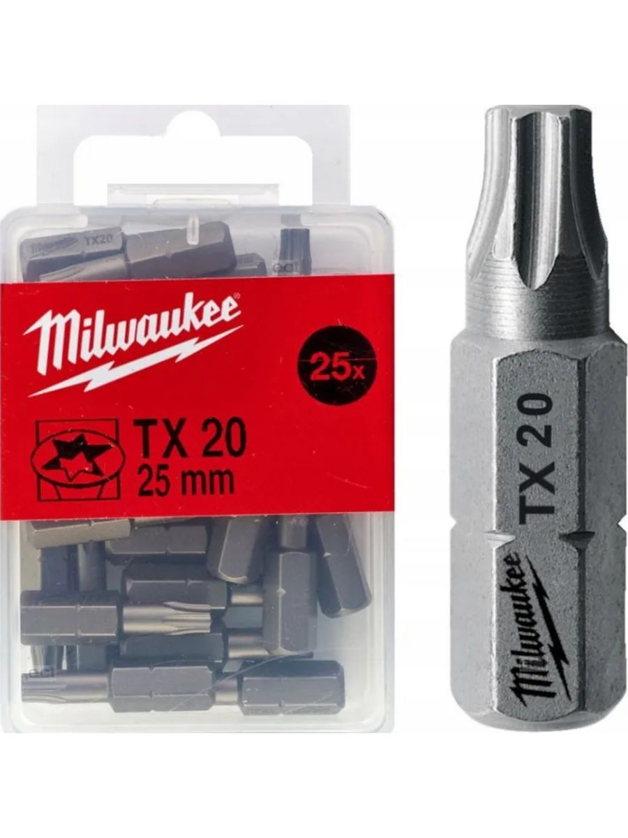 Насадка Milwaukee ph2 25мм (25шт) 4932399587. Биты PH 25 мм Milwaukee. Насадка Milwaukee Shockwave pz2 25мм. Milwaukee биты 25 мм.