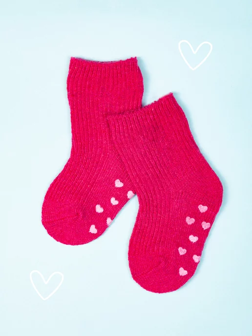Kidsocks Теплые носки шерстяные со стопперами, черный, фото 6