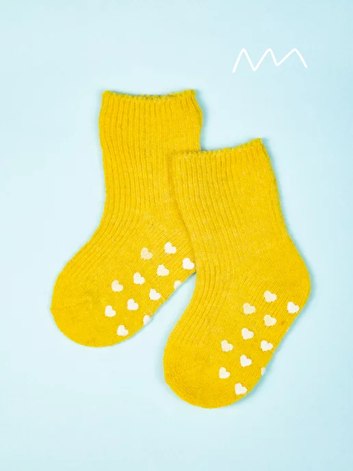Kidsocks Теплые носки шерстяные со стопперами, черный, фото 7